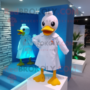 White Duck maskot drakt...