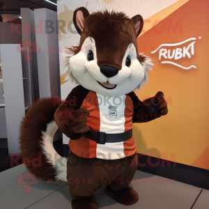 Rust Skunk maskot kostume...