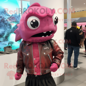 Roze Piranha mascotte...