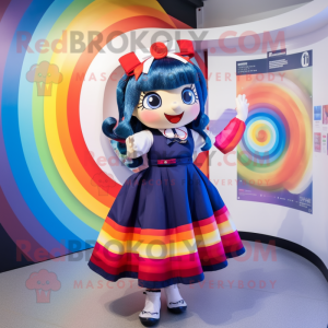 Navy Rainbow maskot kostume...