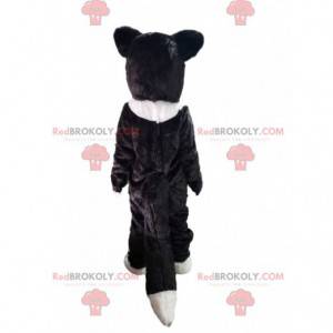 Czarno-biały pies maskotka, kostium wilka - Redbrokoly.com