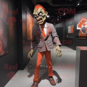 Rust Zombie maskot kostume...