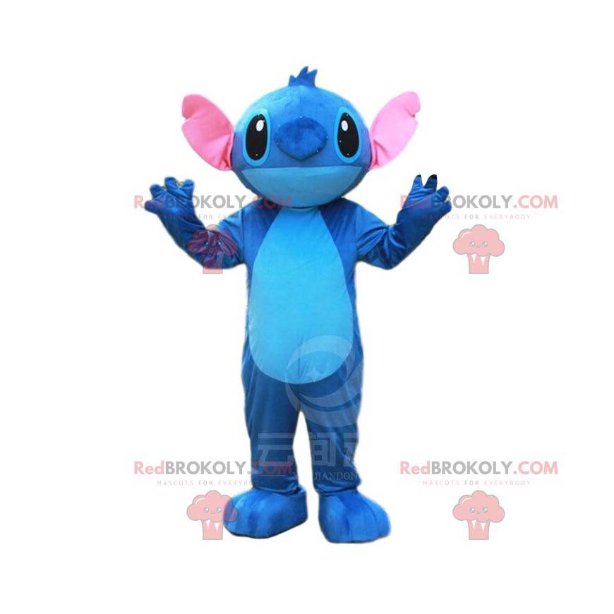 Stitch mascot, the famous alien from Lilo and Stitch -