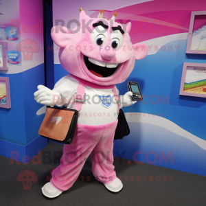 Roze tandenfee mascotte...