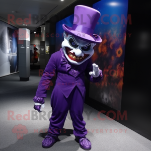 Purple Evil Clown mascotte...