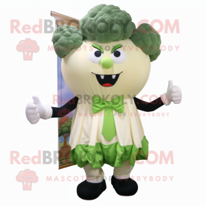 Cream Broccoli maskot...