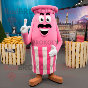 Pink French Fries mascotte...