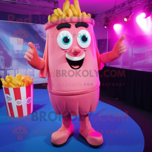 Pink pommes frites maskot...