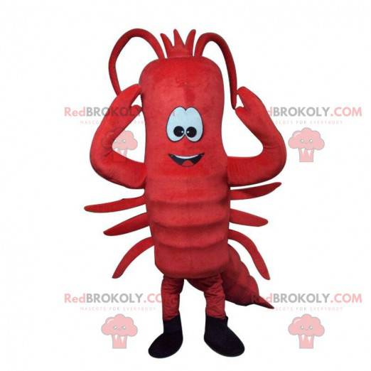 Mascotte gigante aragosta rossa, costume aragosta -