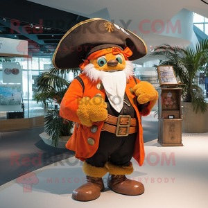 Orange Pirate mascotte...