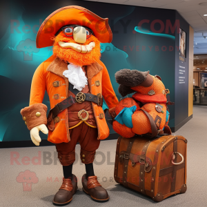 Orange Pirate mascotte...