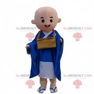 Mascotte monaco buddista calvo, costume buddismo -