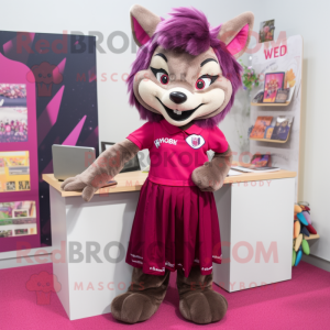 Magenta Say Wolf mascotte...