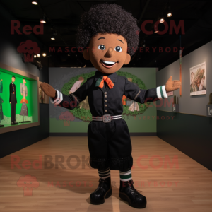 Black Irish Dancer mascotte...