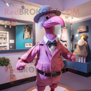 Pink Dodo Bird maskot...