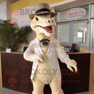 Cream Spinosaurus mascotte...