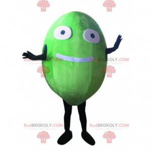 Mascota de melón, disfraz de fruta ovalada gigante y divertida
