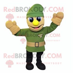 Gold Green Beret maskot...