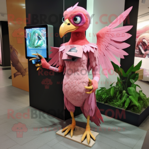 Pink Archaeopteryx maskot...