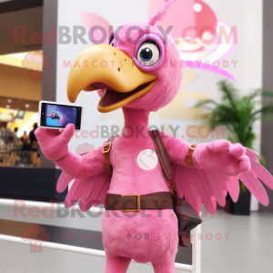 Pink Archaeopteryx maskot...