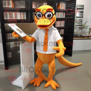 Orange Geckos mascotte...