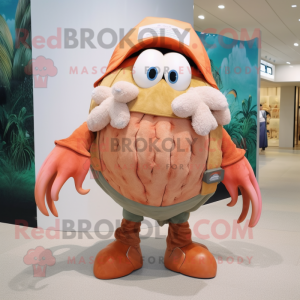 Peach Hermit Crab maskot...