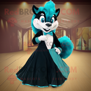 Postava maskota Teal Skunk...