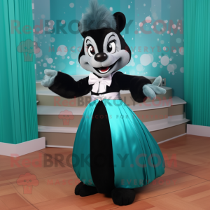 Teal Skunk mascotte kostuum...