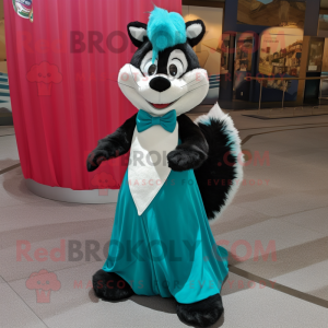 Postava maskota Teal Skunk...