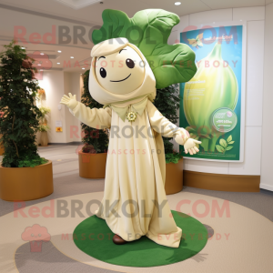 Beige bonenstaak mascotte...