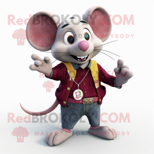 Maroon Mouse mascotte...