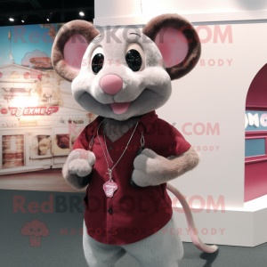 Maroon Mouse mascotte...