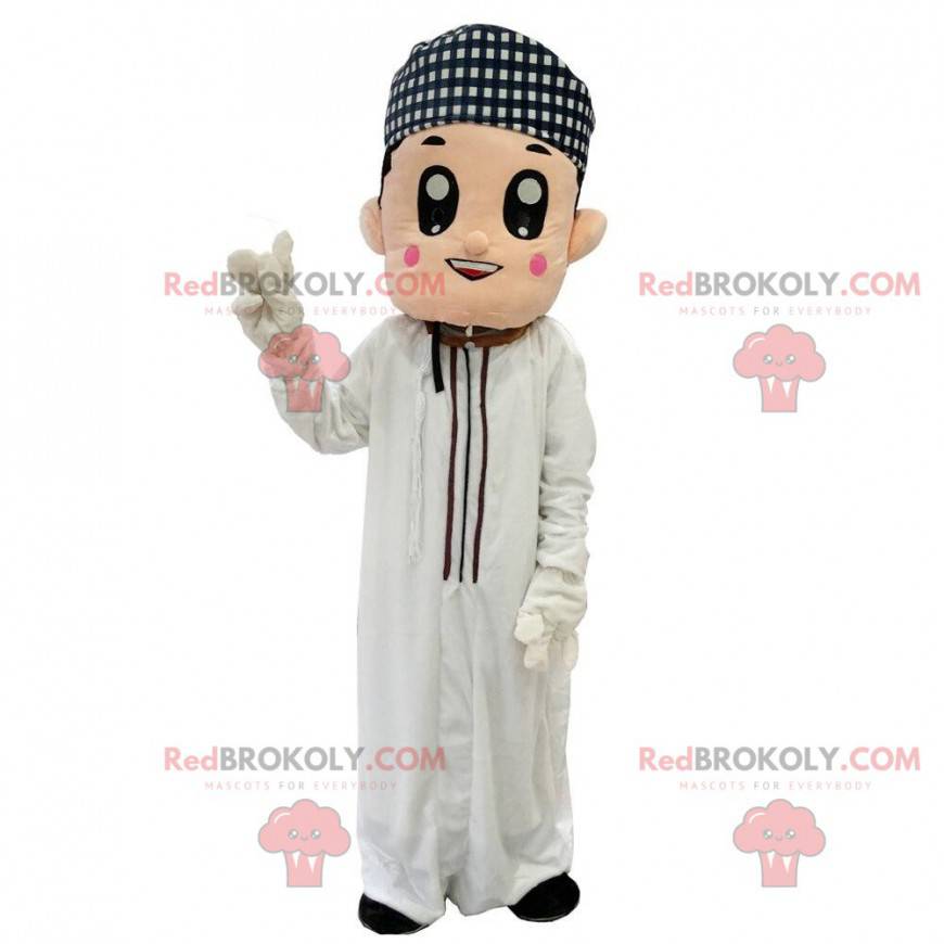 Orientální muž maskot, Maghrebian kostým, muslim - Orientální muž maskot, Maghrebian kostým, muslim -