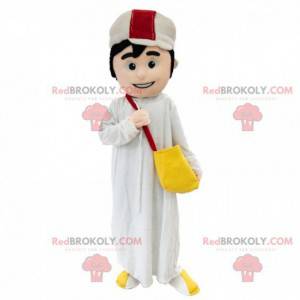 Mascotte uomo orientale, costume maghrebino, musulmano -