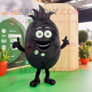 Black Courgette mascotte...