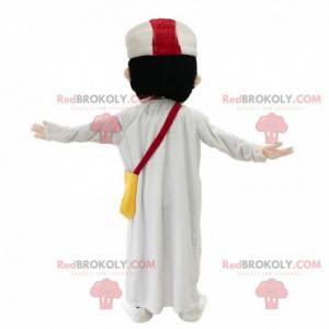 Oosterse man mascotte, Maghrebijns kostuum, moslim -