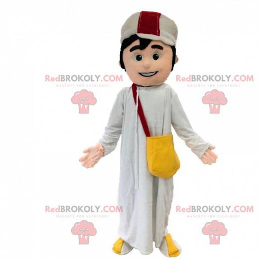 Oriental man mascot, Maghrebian costume, Muslim - Redbrokoly.com