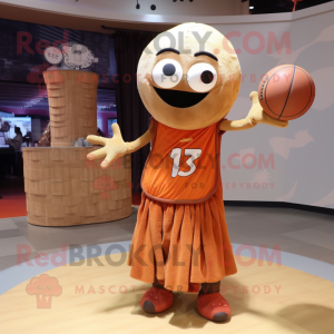 Rust Basketball Ball maskot...