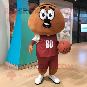 Brun Basketball Ball maskot...