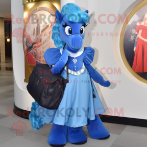 Blaues Hufeisen Maskottchen...
