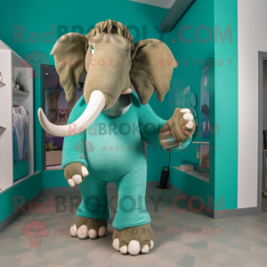 Teal Mammoth mascotte...