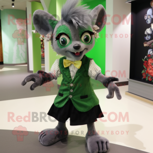 Groene Aye-Aye mascotte...