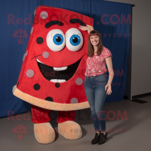 Red Pizza Slice mascotte...