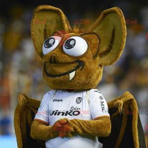 Mascot hermoso murciélago marrón - Redbrokoly.com