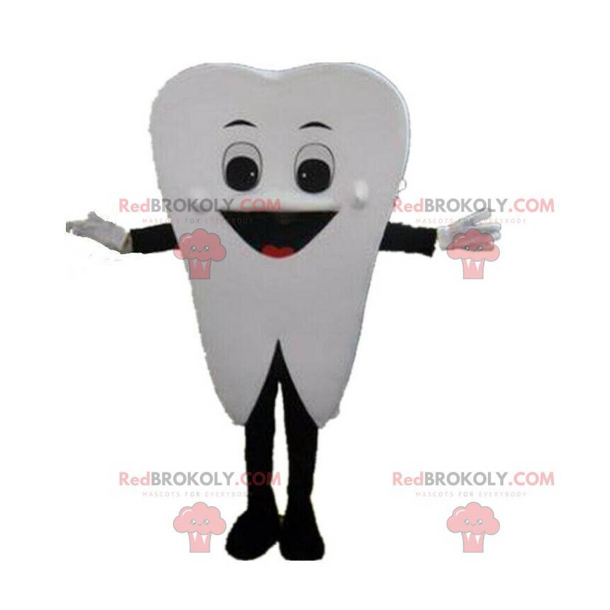 Giant white tooth mascot, tooth costume - Redbrokoly.com