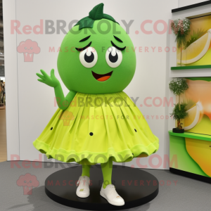 Lime Green Mango maskot...