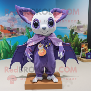 Lavender Fruit Bat mascotte...