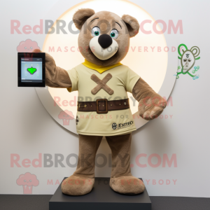 Tan Celtic Cross maskot...