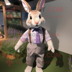 Lavendel Wild Rabbit maskot...