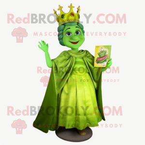 Lime Green Queen mascotte...